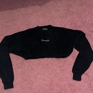 Youngla cropped scrunched long sleeve